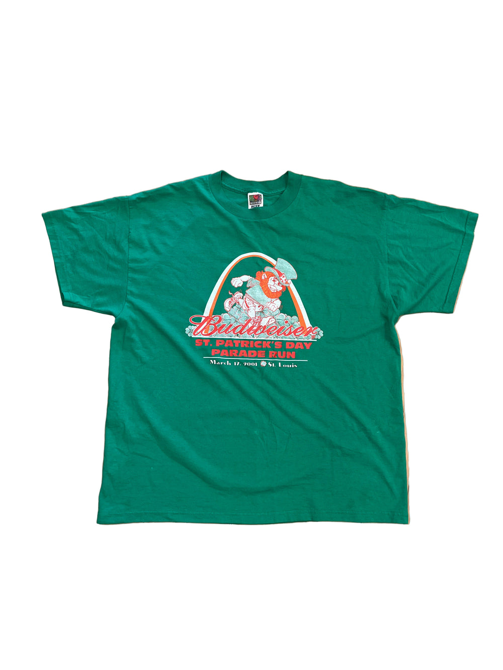 2001 Budweiser St Patrick’s Parade Run T Shirt