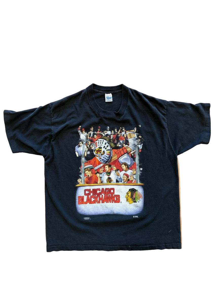 1995 Chicago Blackhawks Goalie Series T Shirt