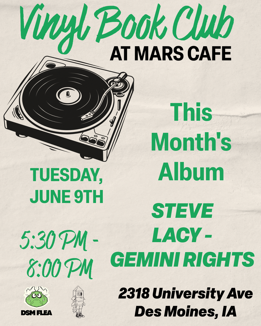 Vinyl Book Club at Mars Cafe